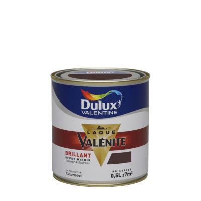 DULUX VALENTINE Peinture  Laque Val&eacute;nite Brillant Eb&egrave;ne 0,5L