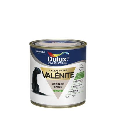 DULUX VALENTINE Laque Val&eacute;nite Grain De Sable Finition : Satin 0,5 l - Grain de Sable