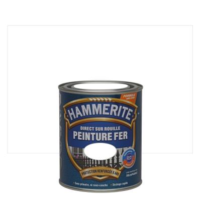 HAMMERITE Peinture Direct Sur Rouille Forg&eacute;e Blanc 0,75 l  Blanc