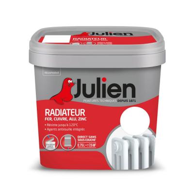 JULIEN Peinture Radiateur Phase Aqueuse Mat  Blanc 0,75 L