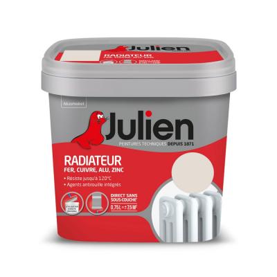 JULIEN Peinture Radiateur Phase Aqueuse Satin  Lin Clair 0,75 L