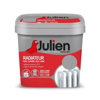 JULIEN Peinture Radiateur Phase Aqueuse Satin  Titanium 0,75 L