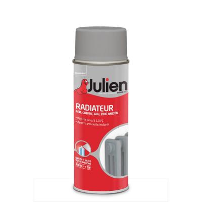 JULIEN Peinture aerosol - Titanium - Satin - Radiateur - 400ml