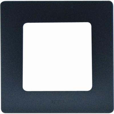 LEGRAND Plaque iris&eacute;e 1 poste nilo&eacute; noir finition fonte LEG96706 - 