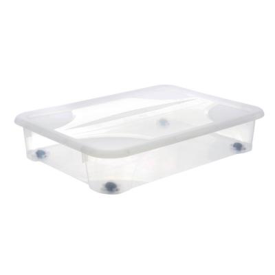 EDA PLASTIQUES Rangement dessous de lit EDA Gigabox 60L transparent
