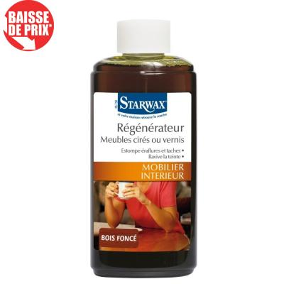 STARWAX R&eacute;g&eacute;n&eacute;rateur meubles cir&eacute;s ou vernis bois fonc&eacute;  200ml