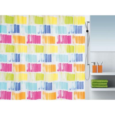 SPIRELLA  Rideau de douche Polyester PITTORE 180x200cm Multicolor