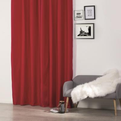 Rideau 140x260cm isolant rouge - Rouge
