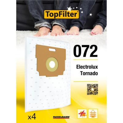 TOPFILTER Lot de 4 sacs aspirateur tornado  premium ref. 64072
