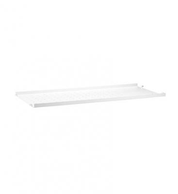 String - &Eacute;tag&egrave;re m&eacute;tallique &agrave; bord bas, 78 x 30 cm, blanc