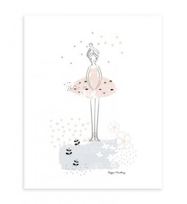 LILIPINSO Affiche danseuse en premi&egrave;re Ballerina (40 x 50 cm)
