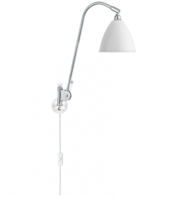 GUBI Bestlite BL6 Applique Murale&Oslash;16 Chrome/Blanc Mat - 