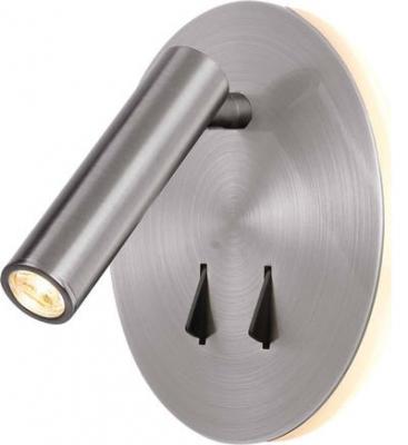 MANTRA Applique led t&ecirc;te de lit Cayman nickel satin&eacute; - Argent