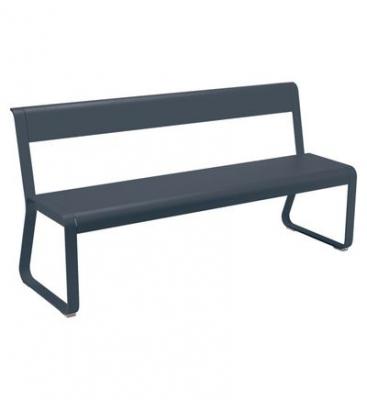 FERMOB  Banc avec dossier BELLEVIE - 47 anthracite mat