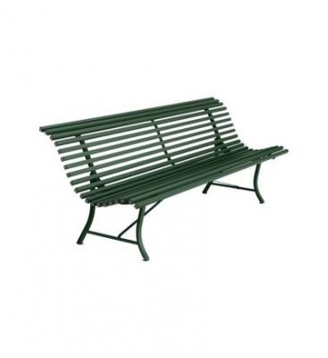 FERMOB  Banc LOUISIANE - 02 vert c&egrave;dre - 200 x 80 x 72 cm