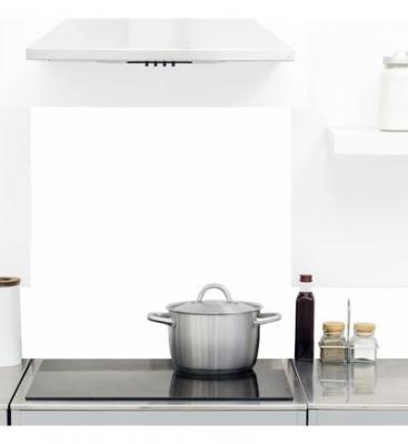 99DECO Cr&eacute;dence cuisine Bandeau ALU lot de 2 L100xH 20cm Blanc Uni