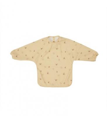 OYOY LIVING DESIGN Bavoir jaune en polyester recycl&eacute; H45x32,5cm