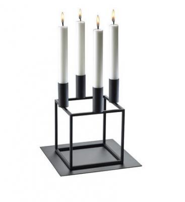 AUDO Bougeoir Kubus 4 - noir - Taille unique
