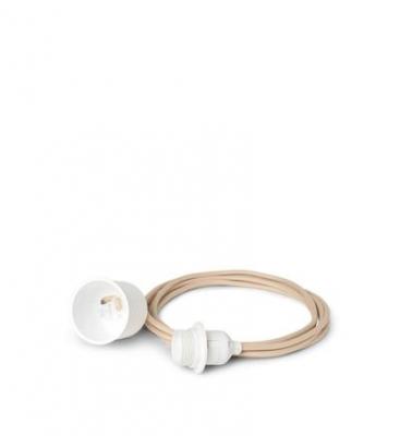 FERM LIVING C&acirc;ble &eacute;lectrique blanc et sable pour suspension 2 m - 