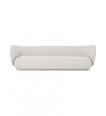FERM LIVING Canap&eacute; Rico 4 places blanc boucl&eacute; - 