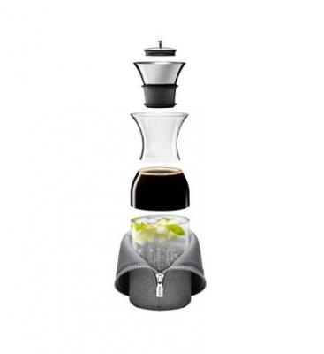 EVA SOLO Carafe r&eacute;frig&eacute;rante avec fourreau en verre gris clair - 