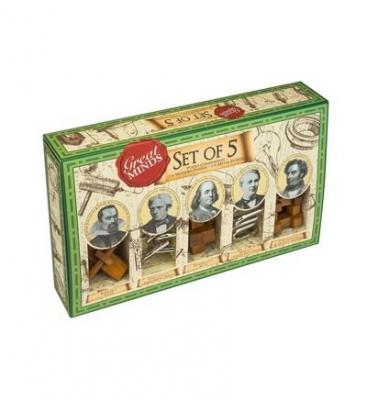  Casse-t&ecirc;te set de 5 - hommes professor puzzle multicolore