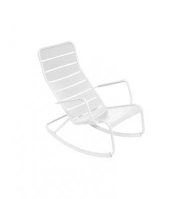 FERMOB  Chaise &agrave; bascule LUXEMBOURG - 01 blanc coton
