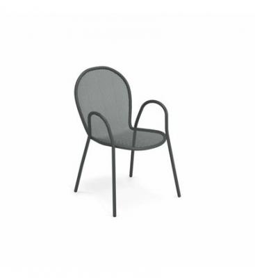 EMU  Chaise avec accoudoirs Ronda - fer ancien