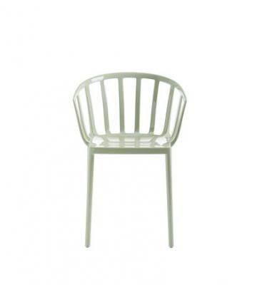 KARTELL  Chaise avec accoudoirs Venice  - vert sauge
