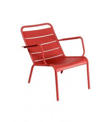 FERMOB  Chaise basse LUXEMBOURG - 43 chili mat