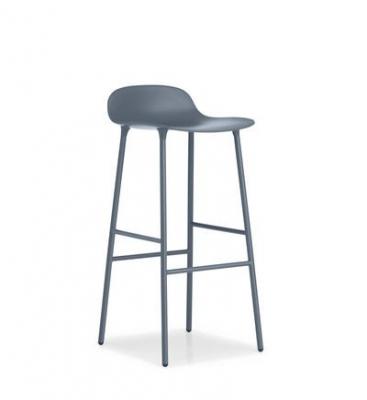 Tabouret de bar en acier et pp bleu 75 cm Form - Normann Copenhagen
