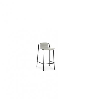 Tabouret de bar gris clair et acier noir Studio 65&nbsp;Cm - Normann Copenhagen