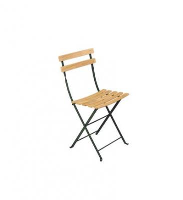 Fermob Chaise pliante BISTRO Naturel - 02 vert c&egrave;dre