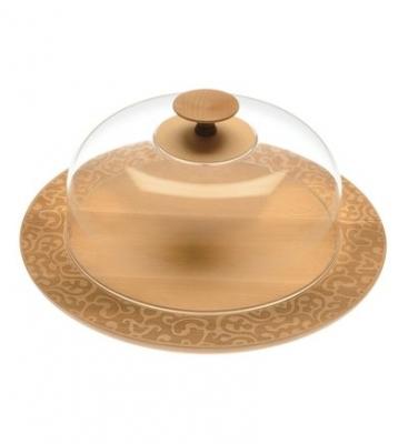ALESSI  MW24 Dressed in wood - Cloche Transparent Cloche-Couvercle