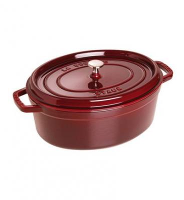 STAUB  Cocotte en Fonte, Ovale, &Oslash; 33 cm, 6,7 L, Grenadine