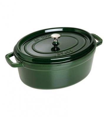 STAUB  Cocotte en Fonte, Ovale, &Oslash; 31 cm, 5,5 L, Vert/Basilic
