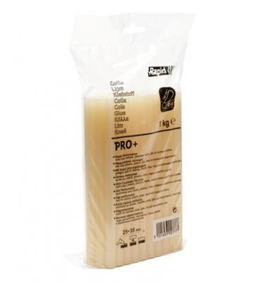 RAPID Colle pro + - jaune - 1kg diam 12mm - Longueur 190mm Sachet 