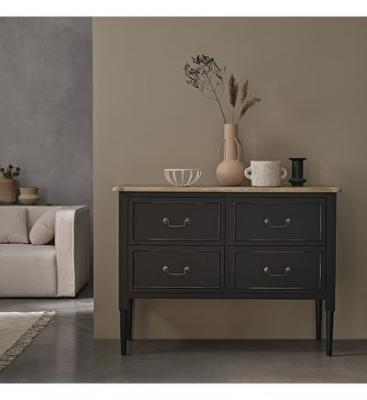 LONDRES Commode en acajou massif 120 cm