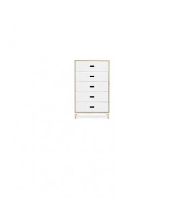 Commode &agrave; 5 tiroirs blanc Sideboard blanc - Normann Copenhagen