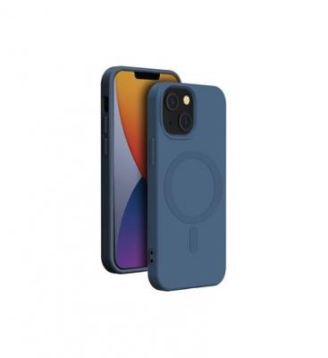 BIGBEN CONNECTED Coque Iphone 14 Plus Compatible Magsafe Silicone Bleue Bigben