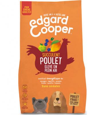 EDGARD & COOPER  Adult poulet sans c&eacute;r&eacute;ales pour chien - 2 x 2,5 kg