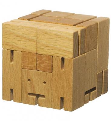 AREAWARE SUCK UK  Petit Casse-t&ecirc;te/Puzzle Robot en Bois Naturel