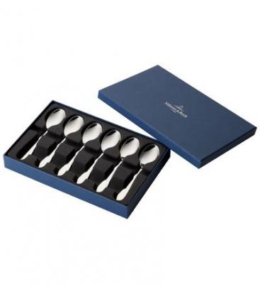VILLEROY & BOCH Oscar Set Cuill&egrave;re &agrave; expresso 6 pcs Gris 