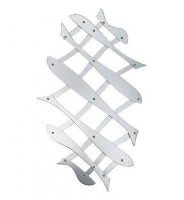 ALESSI SPA Dessous de plat extensible argent&eacute; en acier Paloma Alessi Gris Alessi