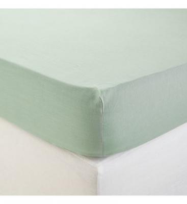  Drap Housse 160x200 cm Madura Tilleul - carlina - Tilleul