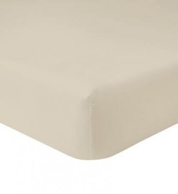 YVES DELORME Drap housse en satin beige, Triomphe 