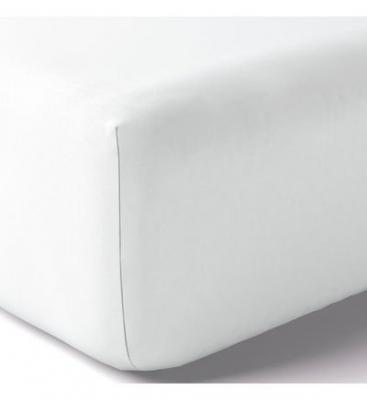ANNE DE SOLENE Drap housse Drap housse Vexin 200x200cm blanc Percale 80F