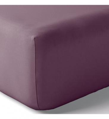 ANNE DE SOLENE Drap housse coton 90x190 cm volcan