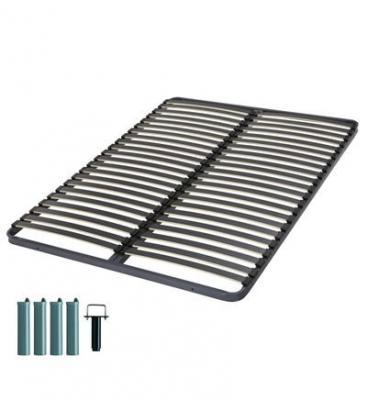 EBAC LITERIE Sommier &agrave; lattes + pieds 120x190 c221 - 40 lattes bois - fabrication fran&ccedil;aise