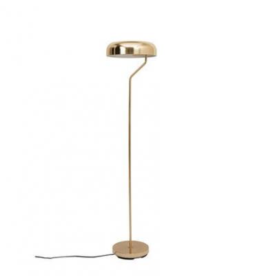 DUTCHBONE Lampadaire design m&eacute;tal finitions dor&eacute;es Eclipse - Couleur - Or